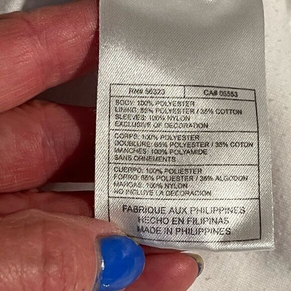 Nike  white tennis jacket with purple stripe - M - Picture 8 of 9